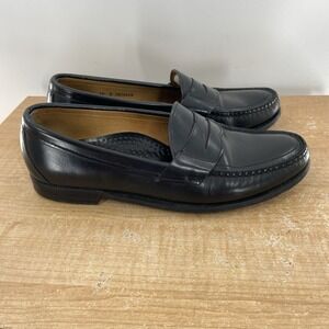Sebago Classic Dan Black Leather Penny Loafers Size 10 D